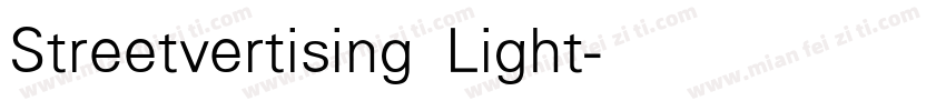 Streetvertising Light字体转换